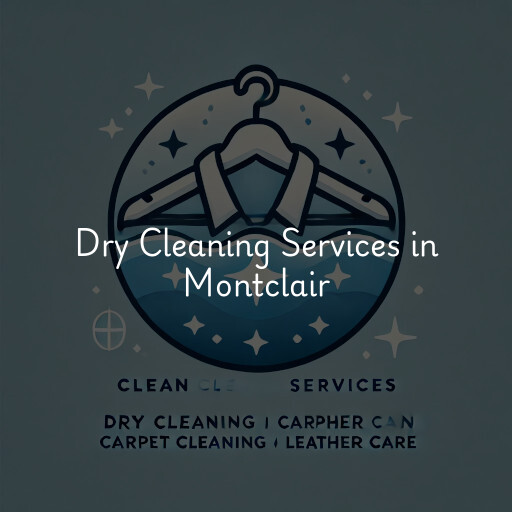 Find dry cleaning services in Montclair