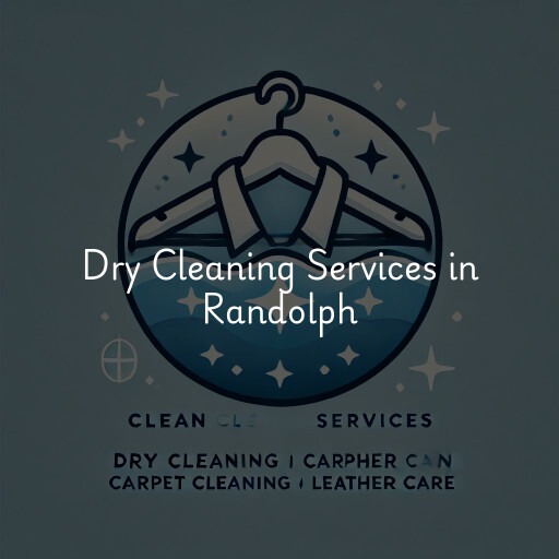 Find dry cleaning services in Randolph
