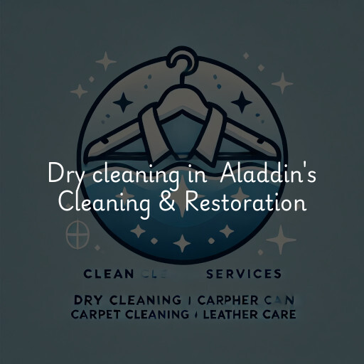 Dry Cleaning at  Aladdin's Cleaning & Restoration