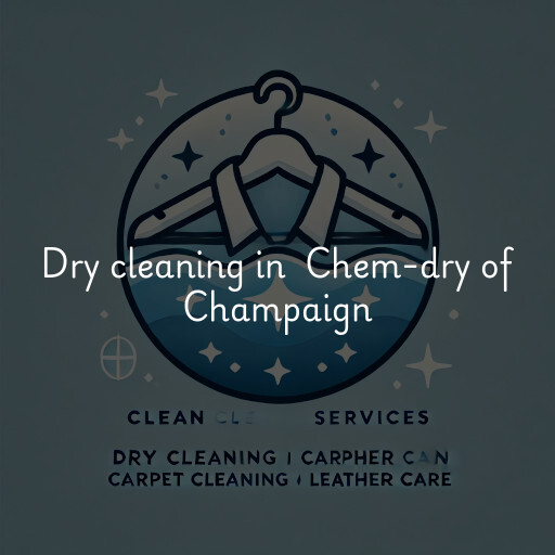 Dry Cleaning at  Chem-dry of Champaign