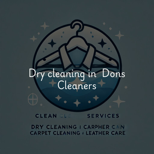 Dry Cleaning at  Dons Cleaners