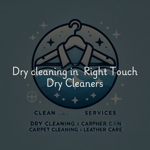 Dry Cleaning at  Right Touch Dry Cleaners