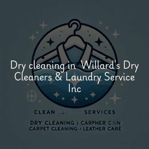 Dry Cleaning at  Willard's Dry Cleaners & Laundry Service Inc