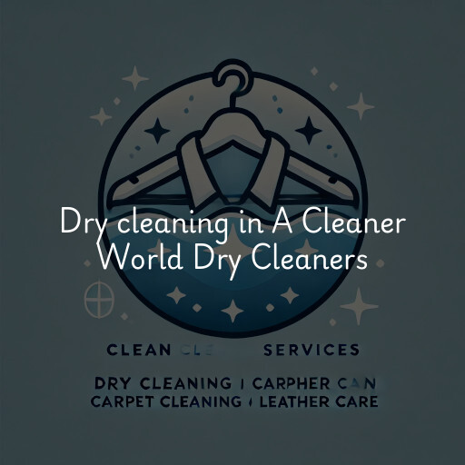 Dry cleaning services A Cleaner World Dry Cleaners