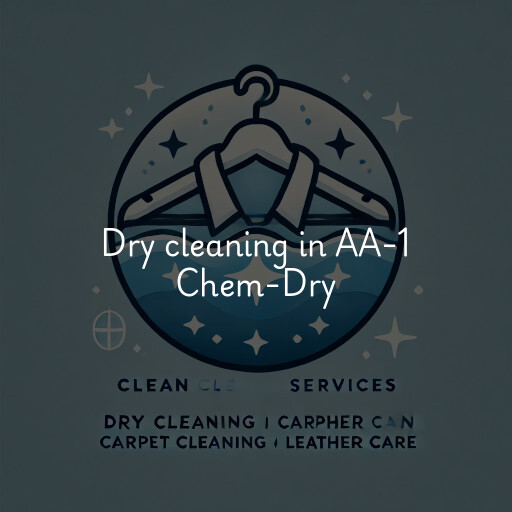 Dry cleaning services AA-1 Chem-Dry