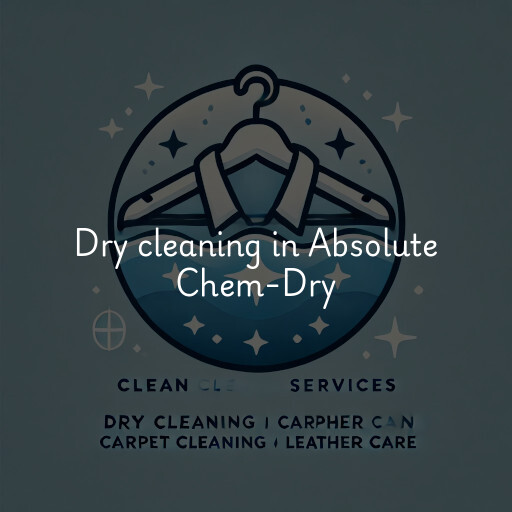 Dry cleaning services Absolute Chem-Dry
