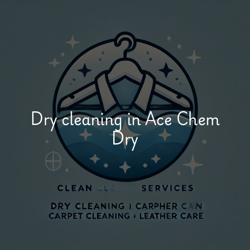Dry cleaning services Ace Chem Dry