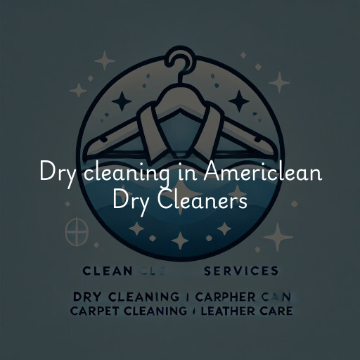 Dry cleaning services Americlean Dry Cleaners