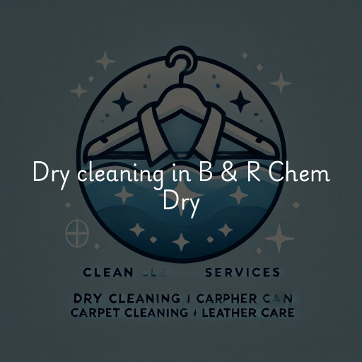 Dry cleaning services B & R Chem Dry