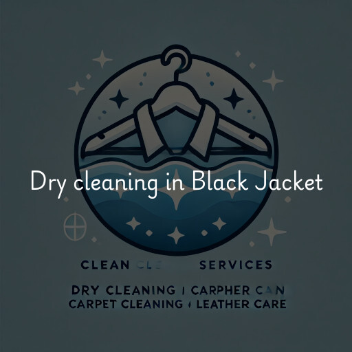 Dry cleaning services Black Jacket