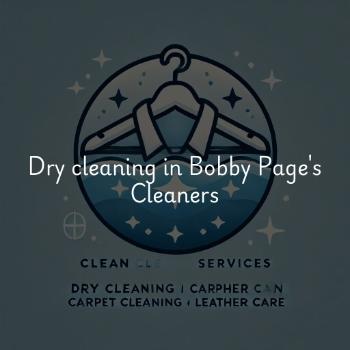 Dry cleaning services Bobby Page's Cleaners