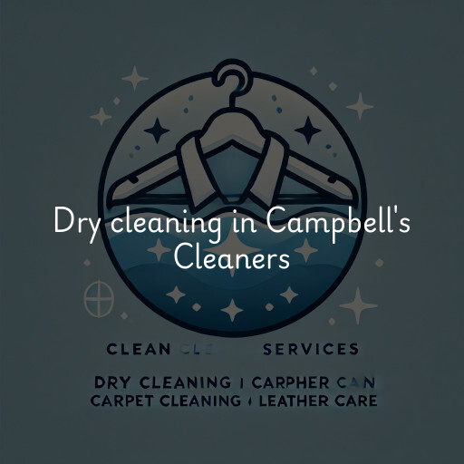 Dry cleaning services Campbell's Cleaners