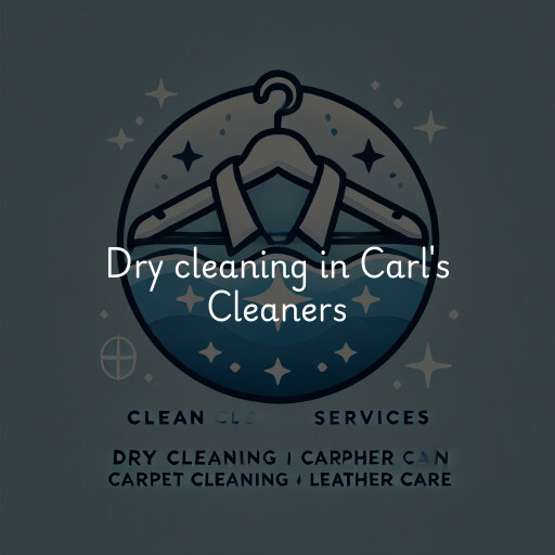 Dry cleaning services Carl's Cleaners