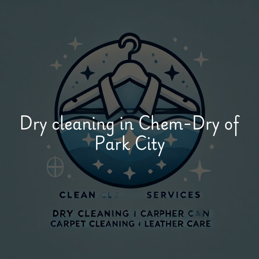 Dry cleaning services Chem-Dry of Park City