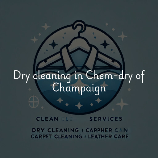 Dry cleaning services Chem-dry of Champaign