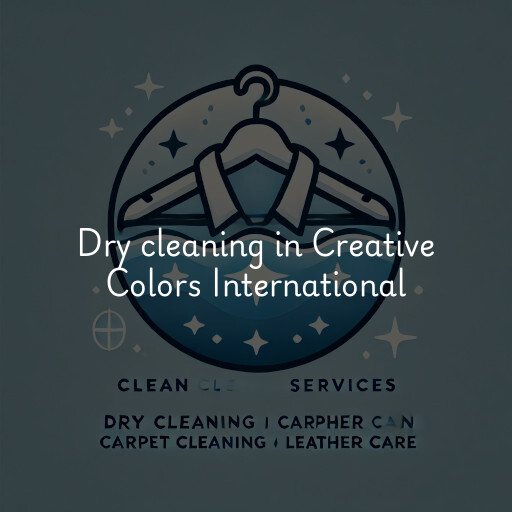 Dry cleaning services Creative Colors International