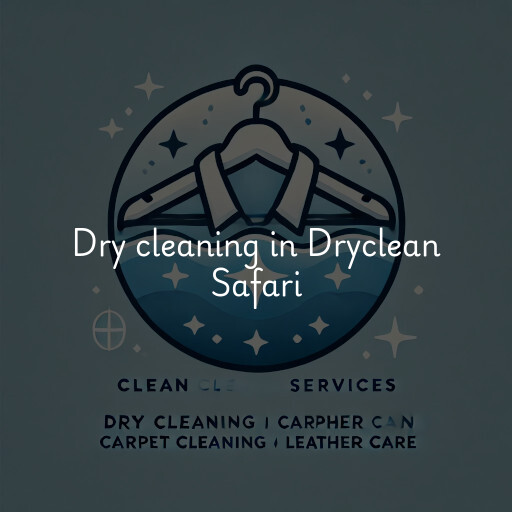 Dry cleaning services Dryclean Safari