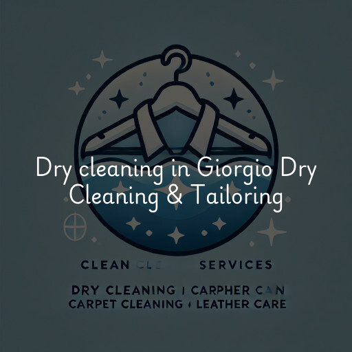 Dry cleaning services Giorgio Dry Cleaning & Tailoring