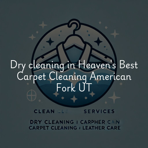 Dry cleaning services Heaven's Best Carpet Cleaning American Fork UT