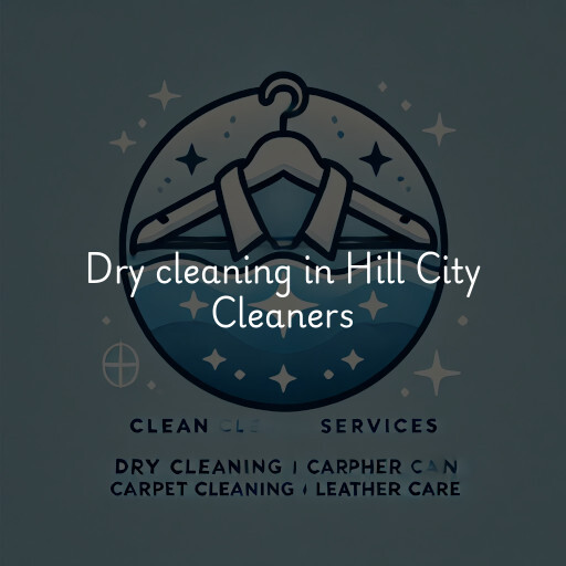 Dry cleaning services Hill City Cleaners