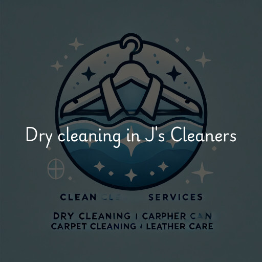 Dry cleaning services J's Cleaners