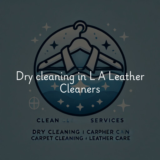 Dry cleaning services L A Leather Cleaners