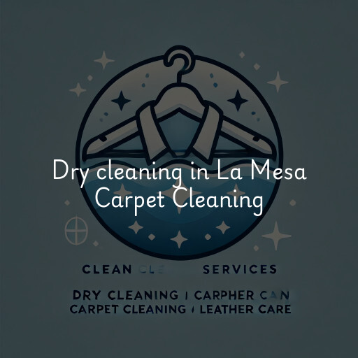 Dry cleaning services La Mesa Carpet Cleaning
