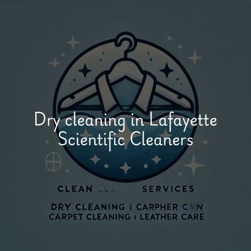Dry cleaning services Lafayette Scientific Cleaners