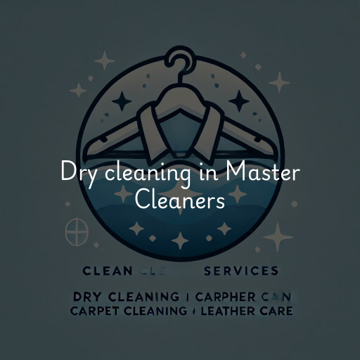 Dry cleaning services Master Cleaners