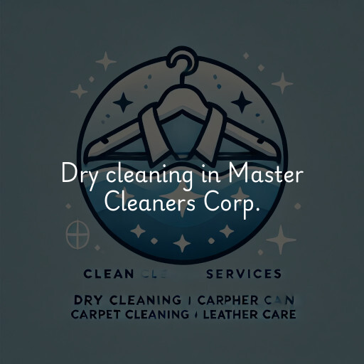 Dry cleaning services Master Cleaners Corp.