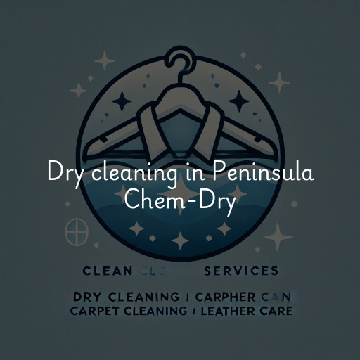 Dry cleaning services Peninsula Chem-Dry