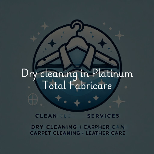 Dry cleaning services Platinum Total Fabricare