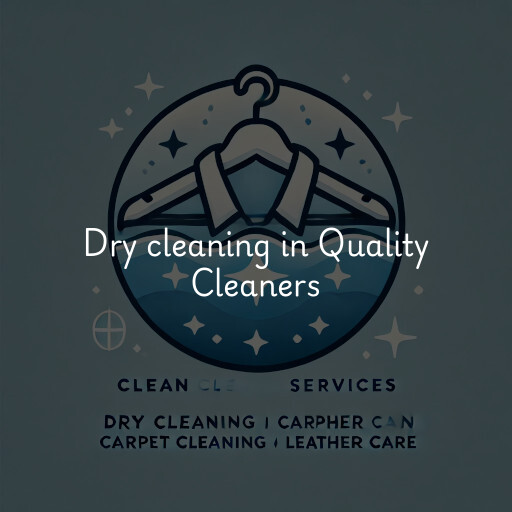 Dry cleaning services Quality Cleaners
