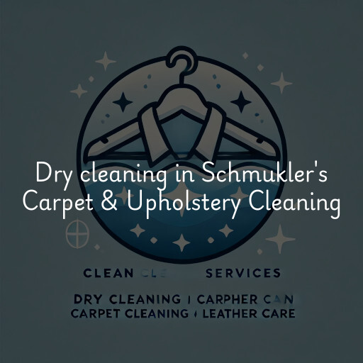 Dry cleaning services Schmukler's Carpet & Upholstery Cleaning