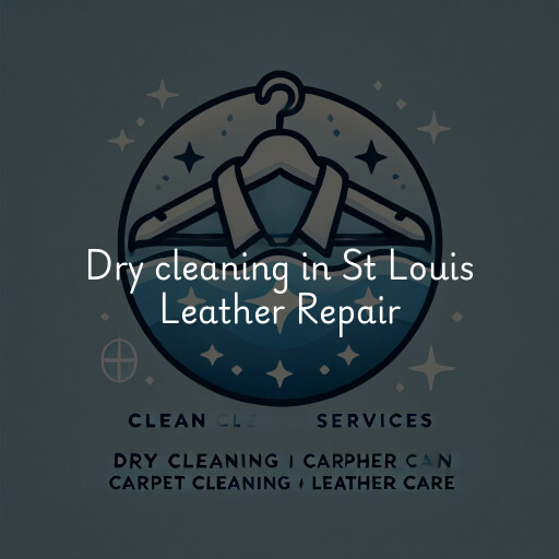 Dry cleaning services St Louis Leather Repair