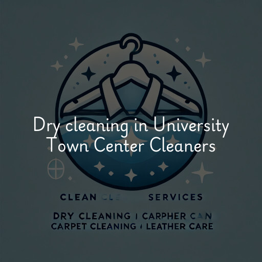 Dry cleaning services University Town Center Cleaners