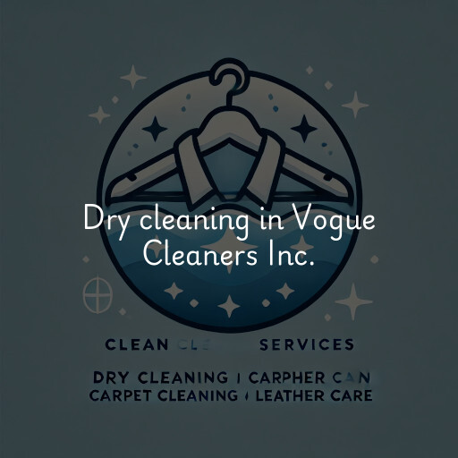 Dry cleaning services Vogue Cleaners Inc.
