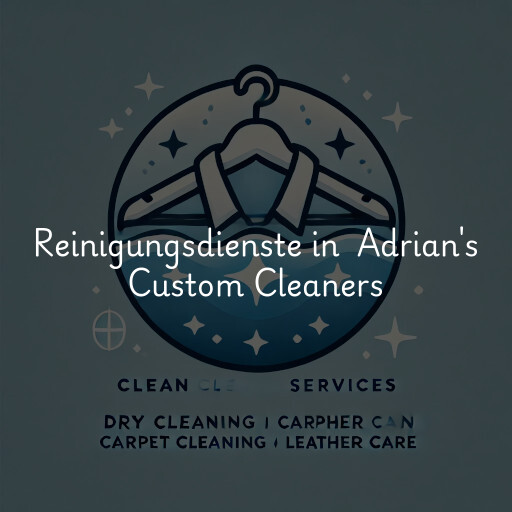 Reinigungsdienste in Adrian's Custom Cleaners