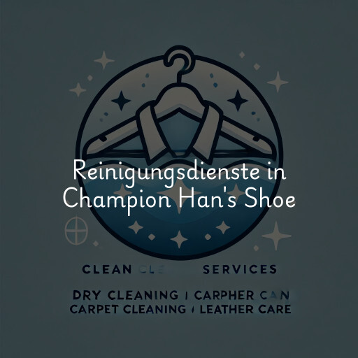 Reinigungsdienste in Champion Han's Shoe & Luggage Repair