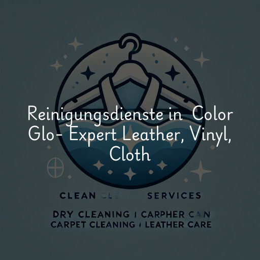 Reinigungsdienste in Color Glo- Expert Leather, Vinyl, Cloth & Upholstery Repair