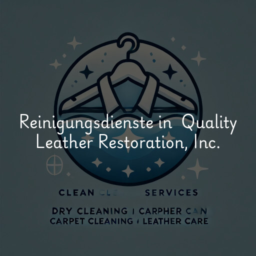 Reinigungsdienste in Quality Leather Restoration, Inc.