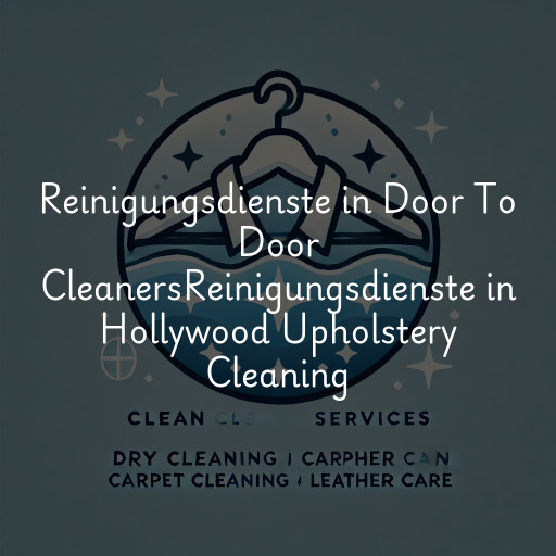 Reinigungsdienste in