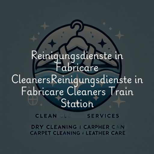 Reinigungsdienste in