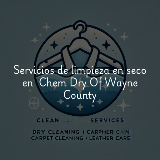Servicios de limpieza en seco en Chem Dry Of Wayne County