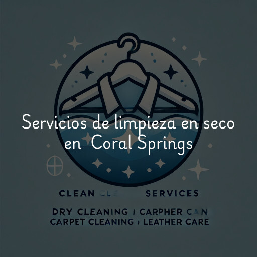 Servicios de limpieza en seco en Coral Springs