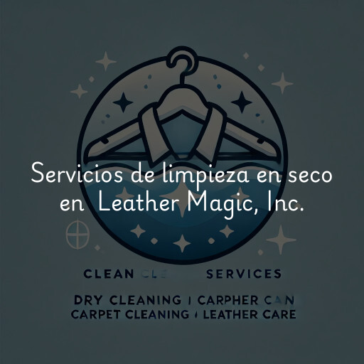 Servicios de limpieza en seco en Leather Magic, Inc.