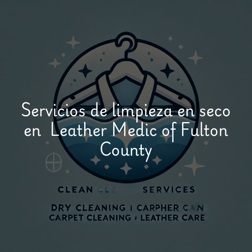 Servicios de limpieza en seco en Leather Medic of Fulton County