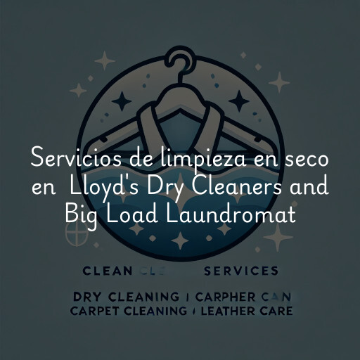 Servicios de limpieza en seco en Lloyd's Dry Cleaners and Big Load Laundromat