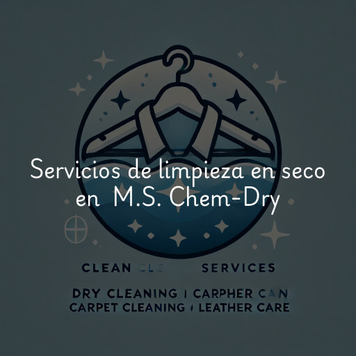 Servicios de limpieza en seco en M.S. Chem-Dry