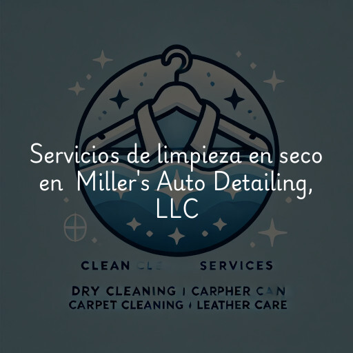 Servicios de limpieza en seco en Miller's Auto Detailing, LLC